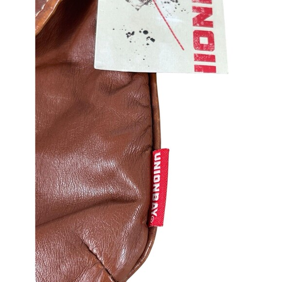 Unionbay Crossbody Bag Cognac Brown Faux Leather Studded Buckle Purse NWT - Picture 3 of 13